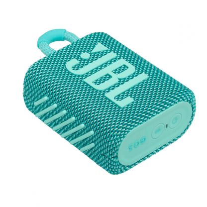 JBL Go 3 Portable Waterproof Speaker - безжичен водоустойчив спийкър за мобилни устройства (светлосин)