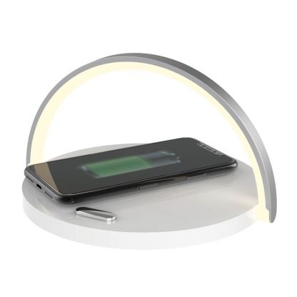 Platinet LED Lamp Wireless Charger 10W (PLCWLED) - настолна LED лампа с функция безжично зареждане (бял)