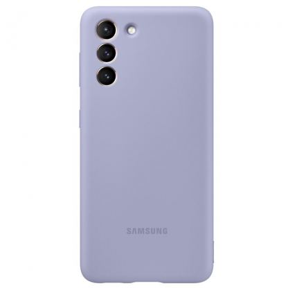 Samsung Silicone Cover EF-PG991TV - оригинален силиконов кейс за Samsung Galaxy S21 (лилав)