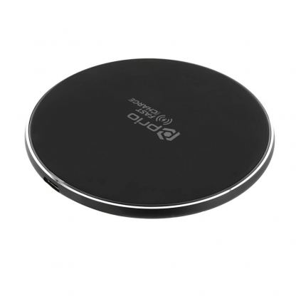 Prio Wireless Charging Stand 15W - поставка (пад) за безжично зареждане на Qi съвместими устройства (черен)