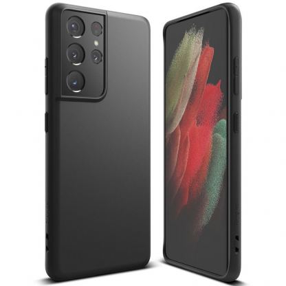 Ringke Air S Case - силиконов (TPU) калъф за Samsung Galaxy S21 Ultra (черен)