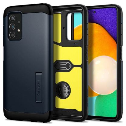 Spigen Tough Armor Case - хибриден кейс с най-висока степен на защита за Samsung Galaxy A52 (тъмносив)