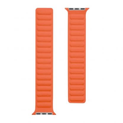 Tactical 731 Leather Loop Band - кожена каишка от естествена кожа за Apple Watch 38мм, 40мм (оранжев)