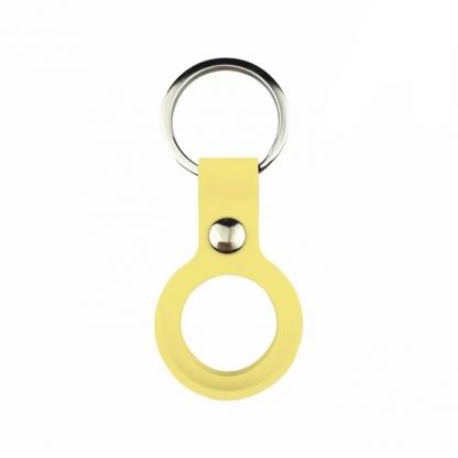 JC AirTag Silicone Keyring - силиконов ключодържател за Apple AirTag (жълт)