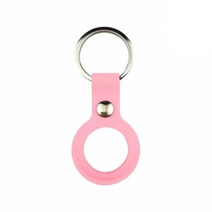 JC AirTag Silicone Keyring - силиконов ключодържател за Apple AirTag (розов)