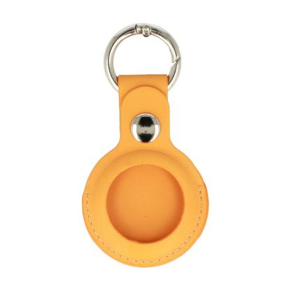 Tel PU Leather Keyring - ключодържател от изкуствена кожа за Apple AirTag (оранжев)