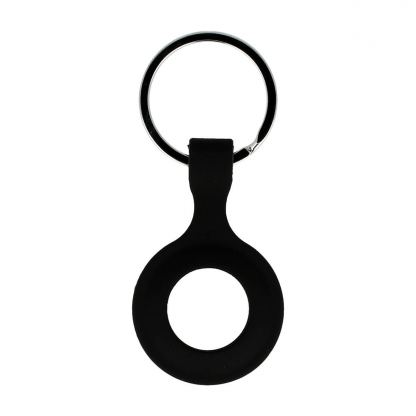 Tel Silicone Keyring - силиконов ключодържател за Apple AirTag (черен)
