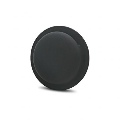 Loco Dot Silicone AirTag Sticker Case - силиконов кейс със залепващо се фолио за Apple AirTag (черен)