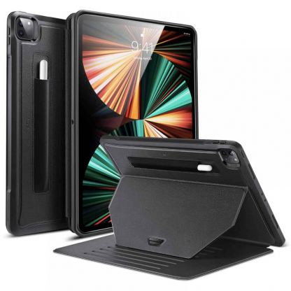 ESR Sentry Stand Case - хибриден удароустойчив кейс с поставка за iPad Pro 12.9 M1 (2021) (черен)