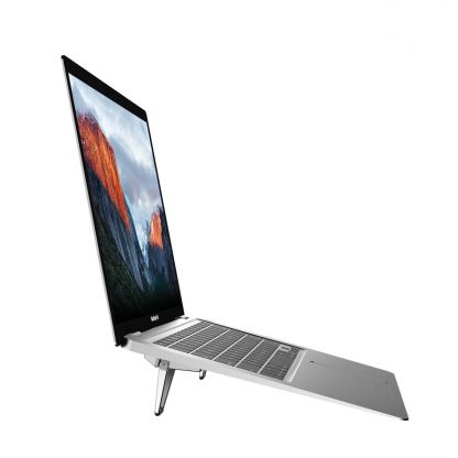 4msarts Stand Set ErgoFix H10 - преносими алуминиеви поставки за MacBook и лаптопи (сребрист)