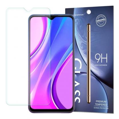 Premium Tempered Glass Protector 9H - калено стъклено защитно покритие за дисплея на Xiaomi Redmi 9 (прозрачен)