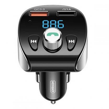 Joyroom Bluetooth FM Transmitter (JR-CL02) - блутут FM трансмитер и зарядно за кола за мобилни устройства (черен)