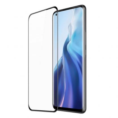 Dux Ducis 3D Case Friendly Full Coveraged Tempered Glass - калено стъклено защитно покритие за целия дисплей на Xiaomi Mi 11 (черен-прозрачен)