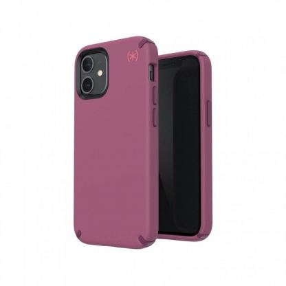 Speck Presidio 2 Pro Case - удароустойчив хибриден кейс за iPhone 12 Mini (лилав)