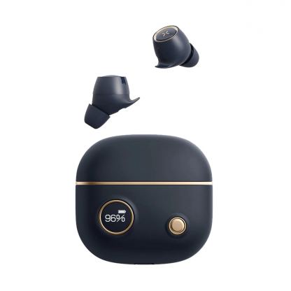 Edifier Unibuds True Wireless Bluetooth Earbuds - безжични блутут слушалки с кейс за мобилни устройства (тъмносин) 