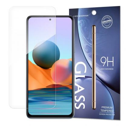 Premium Tempered Glass Protector 9H - калено стъклено защитно покритие за дисплея на Xiaomi Redmi Note 10, Redmi Note 10S (прозрачен)