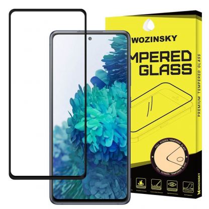 Wozinsky Full Glue 3D Tempered Glass - обхващащо и ръбовете стъклено защитно покритие за дисплея на Samsung Galaxy A52, Galaxy A52 5G (черен)