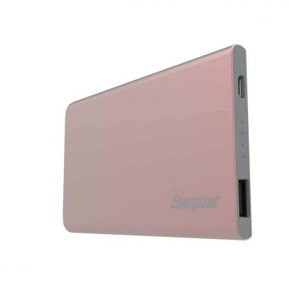 Energizer HighTech Power Bank 4000 mAh - преносима външна батерия с USB-A изход за зареждане на мобилни устройства (розово злато)