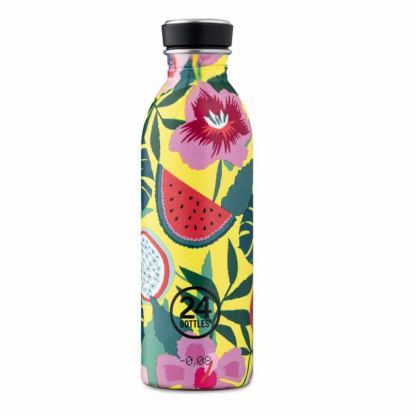 24 Bottles Urban Bottle 1000ml - бутилка за всекидневна употреба с капацитет 1000 мл (жълт-розов)