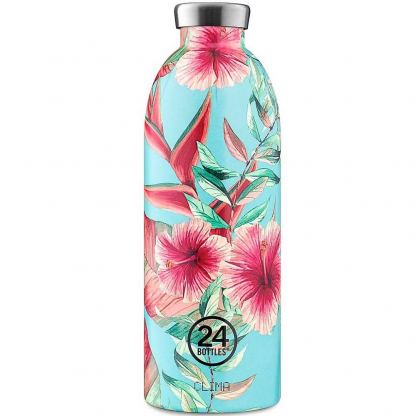 24 Bottles Clima Bottle 850ml - вакуумно изолирана бутилка за всекидневна употреба с капацитет 850 мл (зелен)