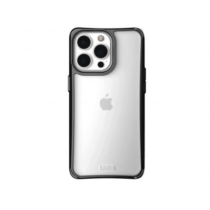 Urban Armor Gear Plyo Case - удароустойчив хибриден кейс за iPhone 13 Pro (черен-прозрачен)