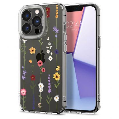 Spigen Cyrill Cecile Case Flower Garden - хибриден кейс с висока степен на защита за iPhone 13 Pro (цветни мотиви)