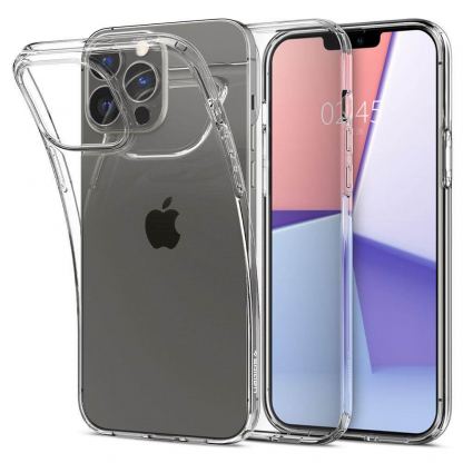 Spigen Liquid Crystal Case - тънък силиконов (TPU) калъф за iPhone 13 Pro Max (прозрачен) 