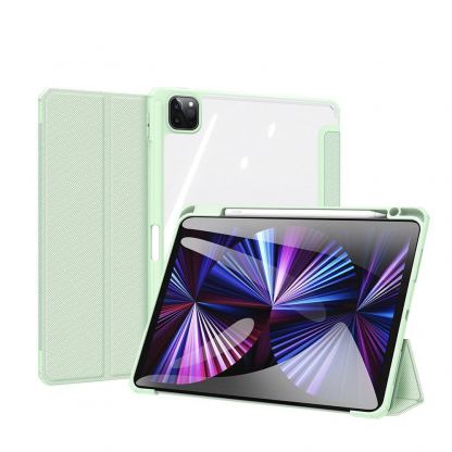 DUX DUCIS Toby Tablet Case - хибриден удароустойчив кейс с отделение за Apple Pencil 2 за iPad Air 5 (2022), iPad Air 4 (2020) (зелен)