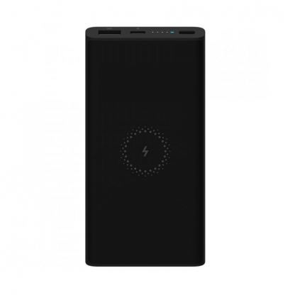 Xiaomi Mi Wireless Power Bank Essential 10000 mAh - преносима външна батерия с USB-C порт, USB-A изход и безжично зареждане (черен)