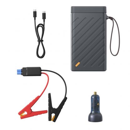 Baseus Super Energy Car Jump Starter 16000 mAh (CRJS02-A0G) - външна батерия 16000 mAh с фенер и JumpStarter за автомобил (черен)