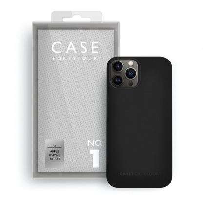 Case FortyFour No.1 Case - силиконов (TPU) калъф за iPhone 13 Pro (черен)