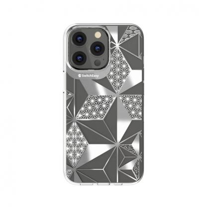 SwitchEasy Artist Asanoha Case - дизайнерски хибриден удароустойчив кейс за iPhone 13 Pro (прозрачен) 