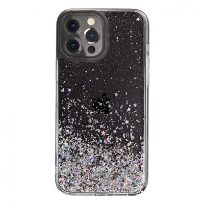 SwitchEasy Starfield Case - дизайнерски хибриден удароустойчив кейс за iPhone 13 Pro Max (прозрачен) 