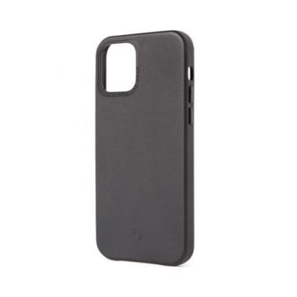Decoded Leather Case - кожен (естествена кожа) кейс за iPhone 12 mini (черен)