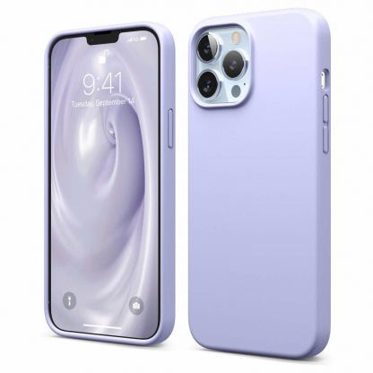Elago Soft Silicone Case - силиконов (TPU) калъф за iPhone 13 Pro Max (лилав)