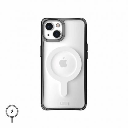Urban Armor Gear Plyo Case With MagSafe - удароустойчив хибриден кейс с MagSafe за iPhone 13 (черен-прозрачен)