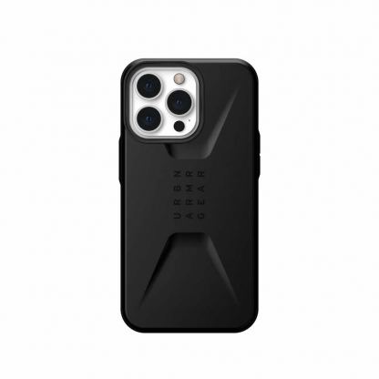 Urban Armor Gear Civilian - удароустойчив хибриден кейс за iPhone 13 Pro (черен)