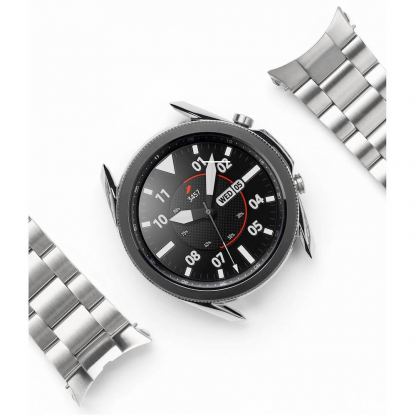 Ringke Metal One Classic Band - стоманена каишка за Galaxy Watch 3 45мм (сребрист)