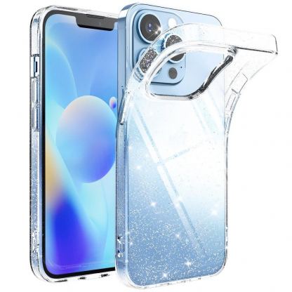 Ringke Air Glitter Case - силиконов (TPU) калъф за iPhone 13 Pro (прозрачен)