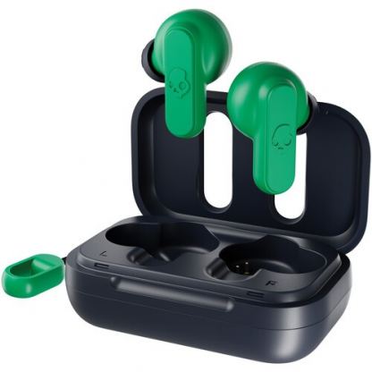 Skullcandy Dime True Wireless Headphones - безжични Bluetooth слушалки (тъмносин-зелен) 