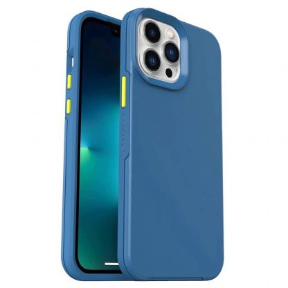 Lifeproof See Case with MagSafe - хибриден удароустойчив кейс с вграден магнитен конектор (MagSafe) за iPhone 13 Pro Max, iPhone 12 Pro Max (син)