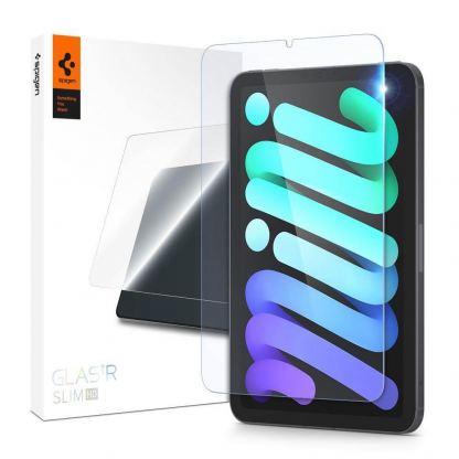 Spigen Oleophobic Coated Tempered Glass GLAS.tR SLIM - най-висок клас стъклено защитно покритие за дисплея на iPad mini 6 (2021) (прозрачно)