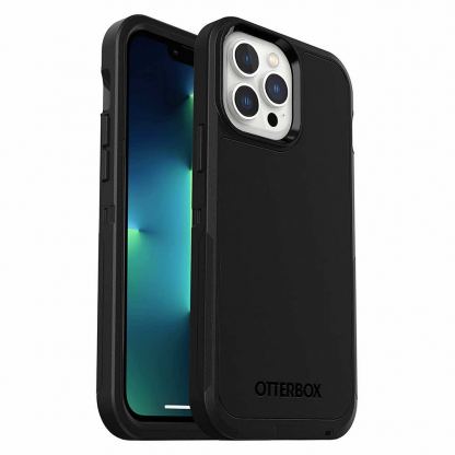 Otterbox Defender XT Case - хибриден удароустойчив кейс с вграден магнитен конектор (MagSafe) за iPhone 13 Pro Max (черен)