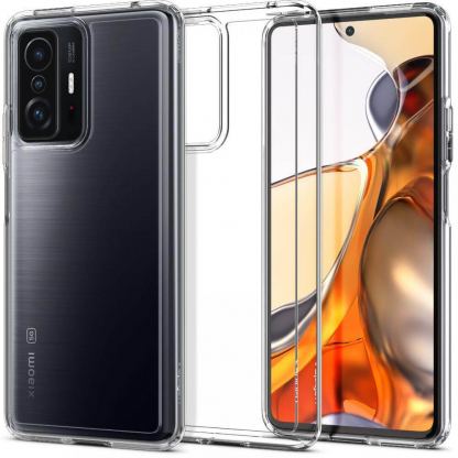 Spigen Ultra Hybrid Case - хибриден кейс с висока степен на защита за Xiaomi 11T, Xiaomi 11T Pro (прозрачен)