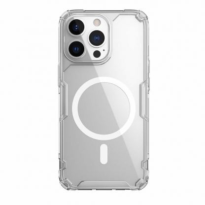 Nillkin Nature TPU Pro Magnetic Case - хибриден удароустойчив кейс с MagSafe за iPhone 13 Pro Max (прозрачен)