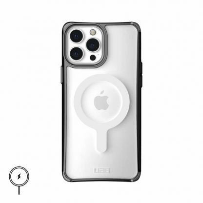 Urban Armor Gear Plyo Case With MagSafe - удароустойчив хибриден кейс с MagSafe за iPhone 13 Pro Max (черен-прозрачен)
