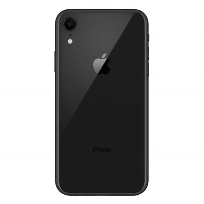 Apple iPhone XR Backcover Full Assembly - оригинален резервен заден капак заедно с Lightning порт, Taptic Engine, високоговорител, безжично зареждане и бутони (черен)