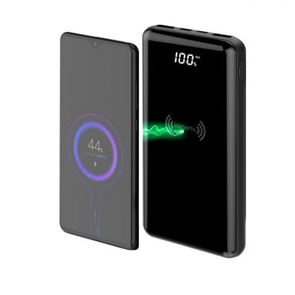 4smarts Wireless Powerbank VoltHub Ultimate 2, 20000mAh, Quick Charge, PD 18W - външна батерия с USB-C изход с възможност за безжично зареждане и технология за бързо зареждане (черен)
