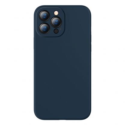 Baseus Liquid Silica Gel Case (ARYT000703) - силиконов (TPU) калъф за iPhone 13 Pro (син)