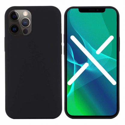 JC Silicone Case - силиконов (TPU) калъф за iPhone 13 Pro Max (черен)
